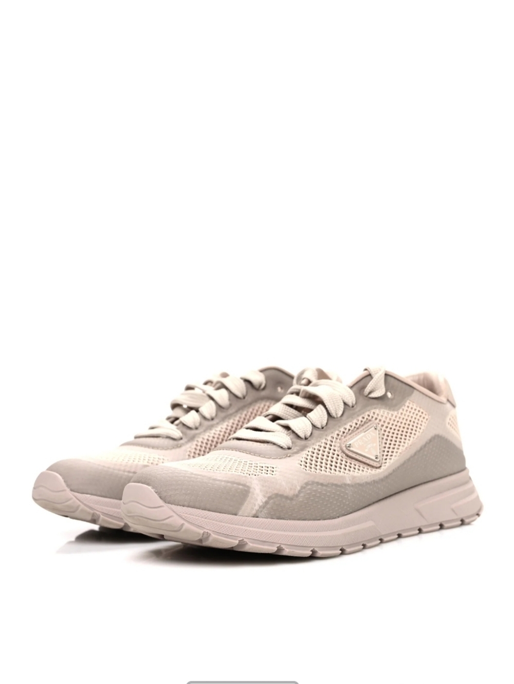$1,170 Prada Rete 2 Prax Mesh Opale Sneakers EU 36.5 US 6.5 BNIB